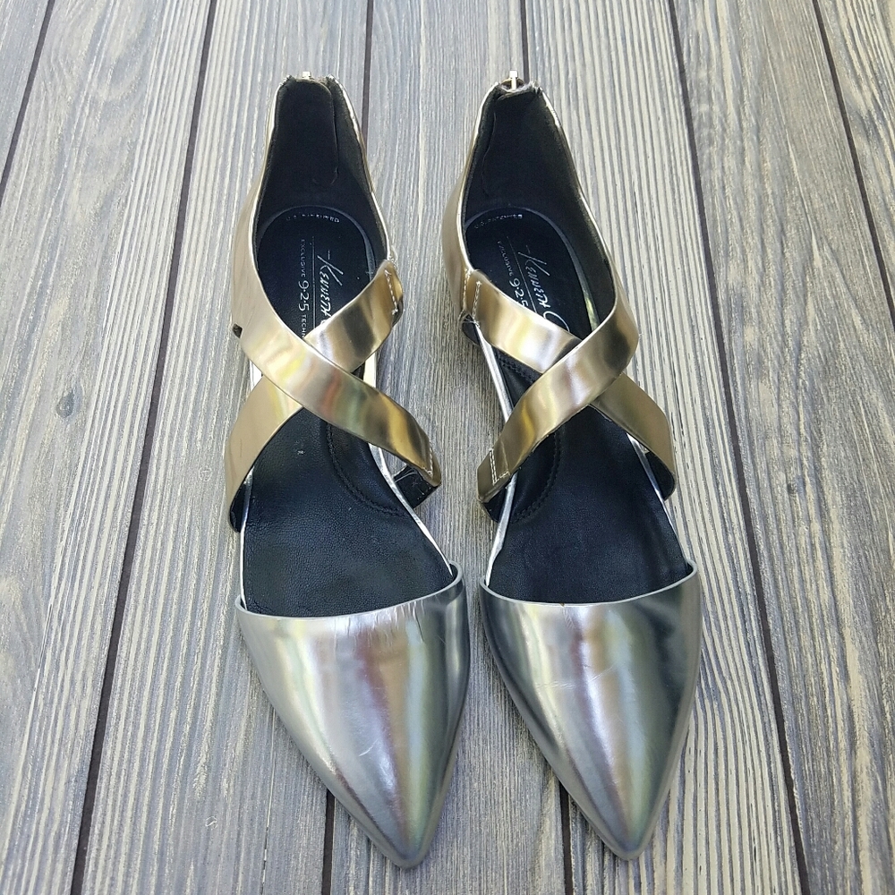 Kenneth Cole Milton Silver/Gold Flats